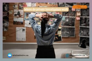Where do private investigators work?